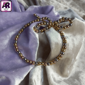 Pulseras de lazos y perlas