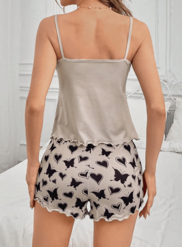 Conjunto de pijama tipo camisola con estampado - Imagen 2