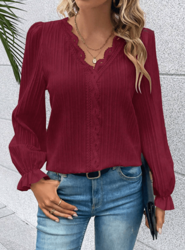 Camisa de mangas abullonadas
