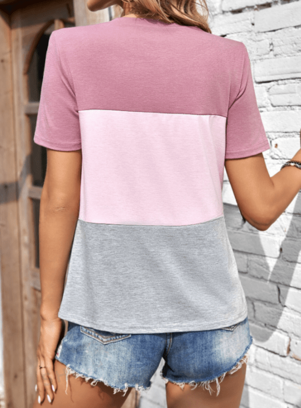 Camisa de color rosa combinado - Imagen 2