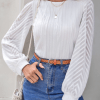 Camisa unicolor de manga obispo