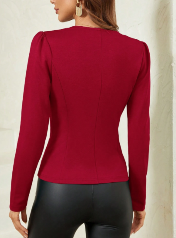 Blazer unicolor con botones delanteros - Imagen 2