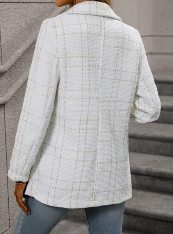 Blazer de cuadros de doble botonadura - Imagen 2
