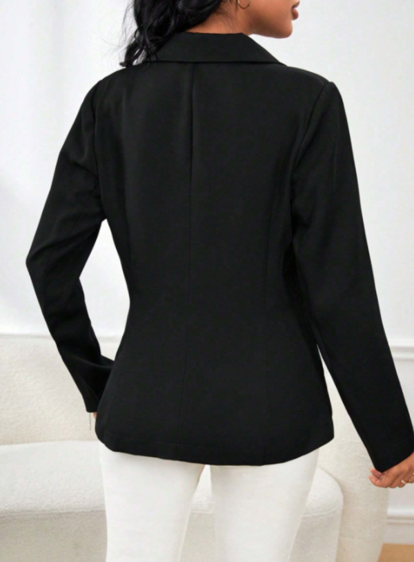 Blazer de doble botonadura unicolor - Imagen 2