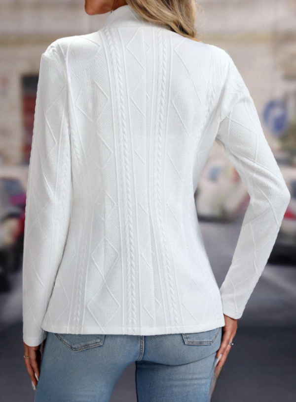 Blazer manga larga con textura - Imagen 2